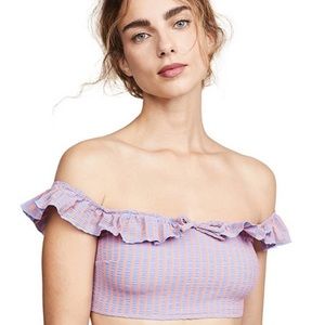 Solid & Stripped swim top NWT